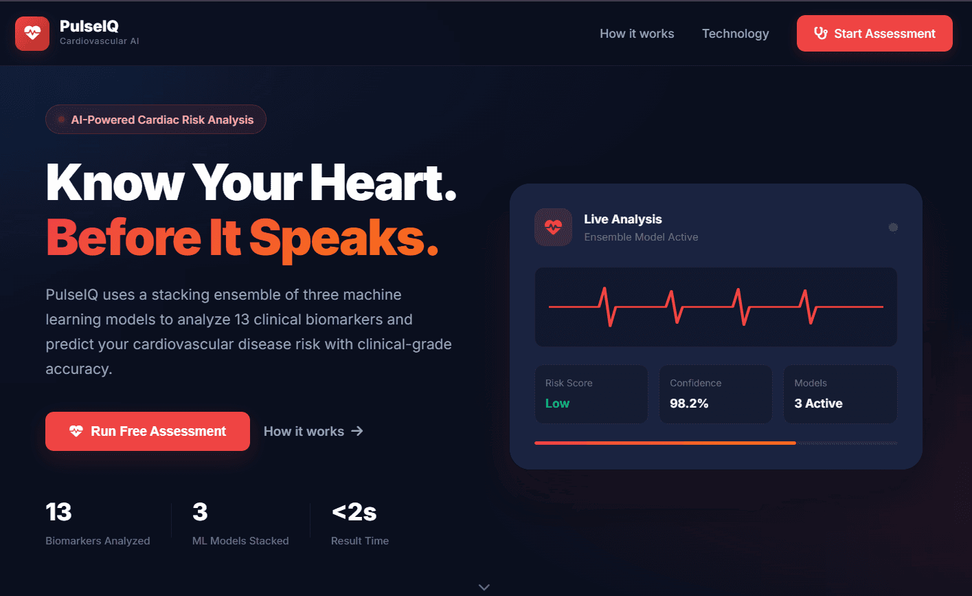 PulseIQ — Cardiovascular Disease Prediction